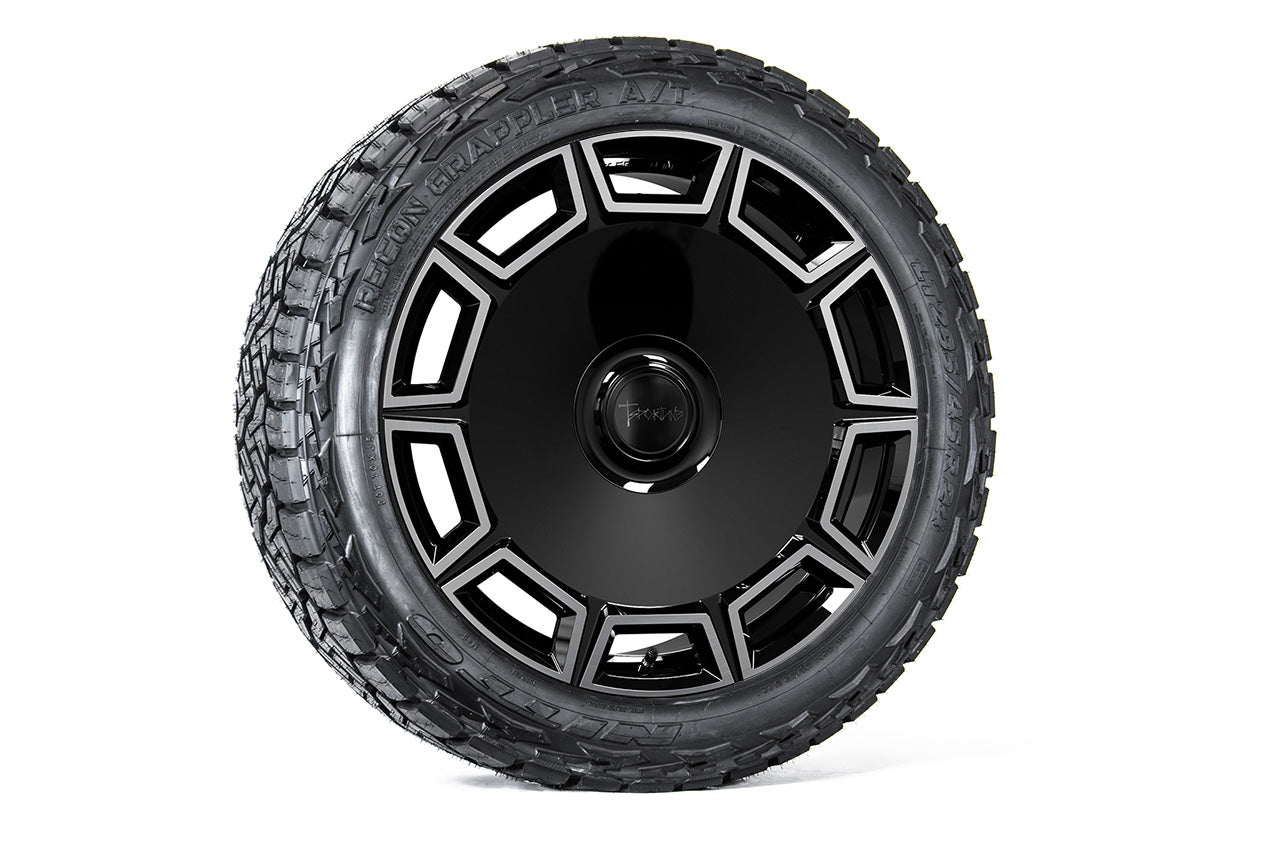 CT10 24" Tesla Cybertruck Fully Forged Monoblock Tesla Wheel and Tire Package (Set of 4)
