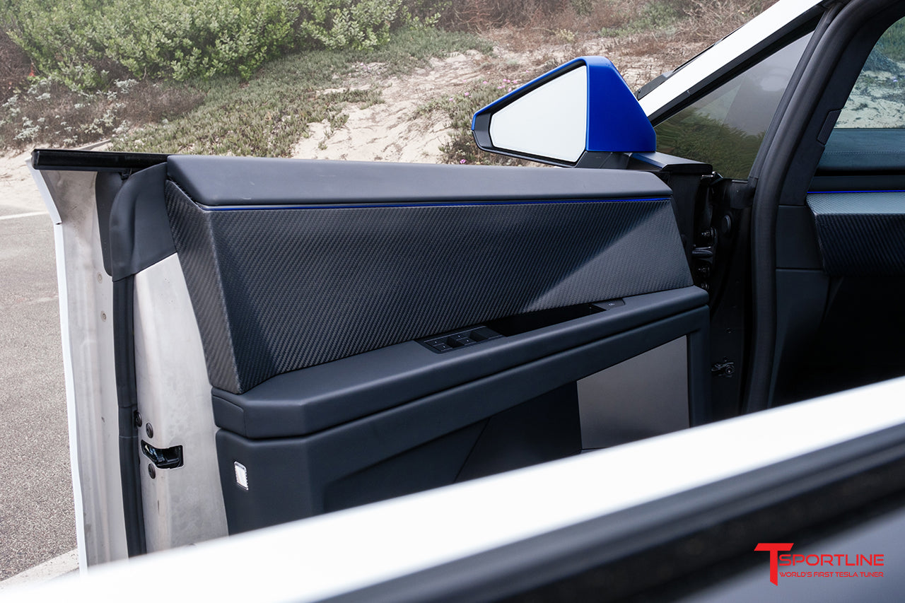 Custom Build - 2024 Tesla Cybertruck with Rolls Royce Blue Custom Leather Interior