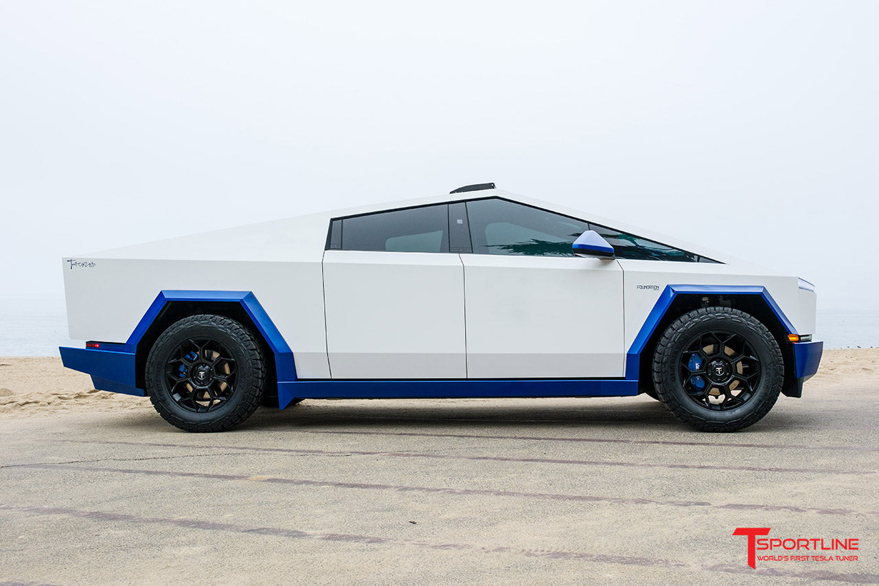 Custom Build - 2024 Tesla Cybertruck with Rolls Royce Blue Custom Leather Interior