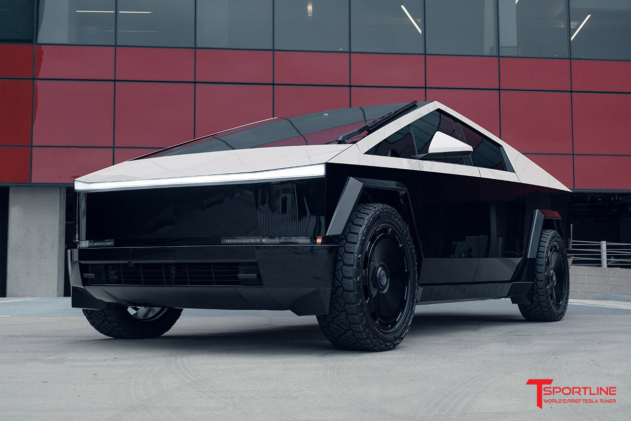 Pro Install Tesla Cybertruck Two-Tone Upper Blackout PPF Wrap Kit