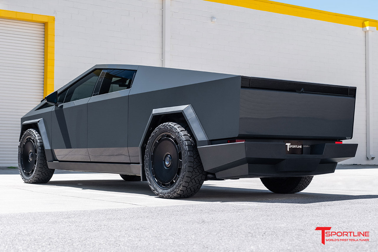 Super Saver! Tesla Cybertruck CTM 24" Fully Forged Monoblock Tesla Wheel and Tire Package (Set of 4)