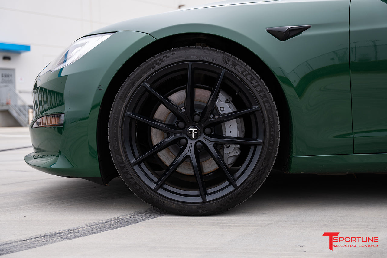 TSF 21" Tesla Model S Long Range & Plaid Wheel and Tire Package (Set of 4)