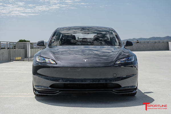 Tesla Model 3 Highland Carbon Fiber Front Apron / Splitter - T