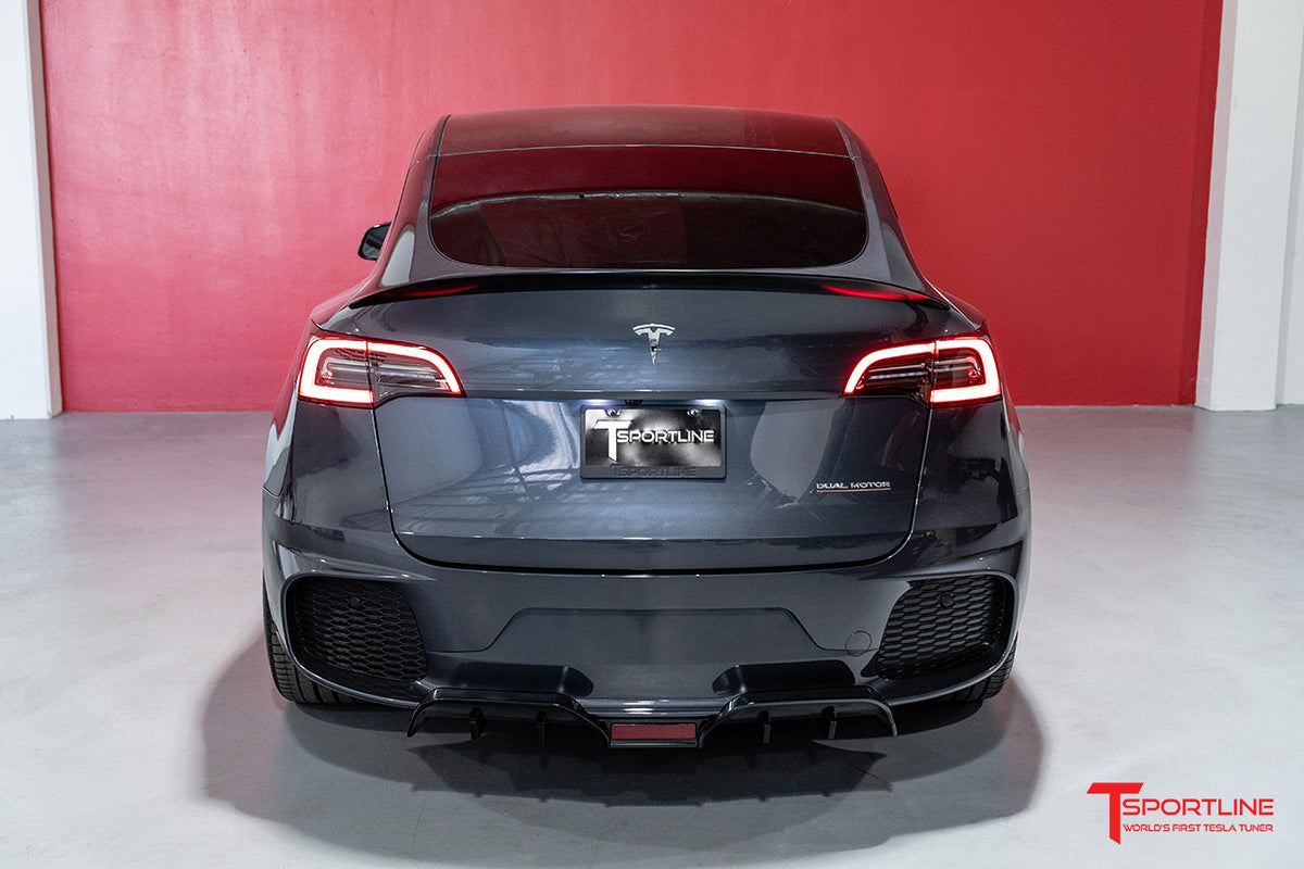 Tesla Model Y TMaxx Aero Sport Body Kit with Front and Rear Bumper Fascias &amp; Wing Spoiler