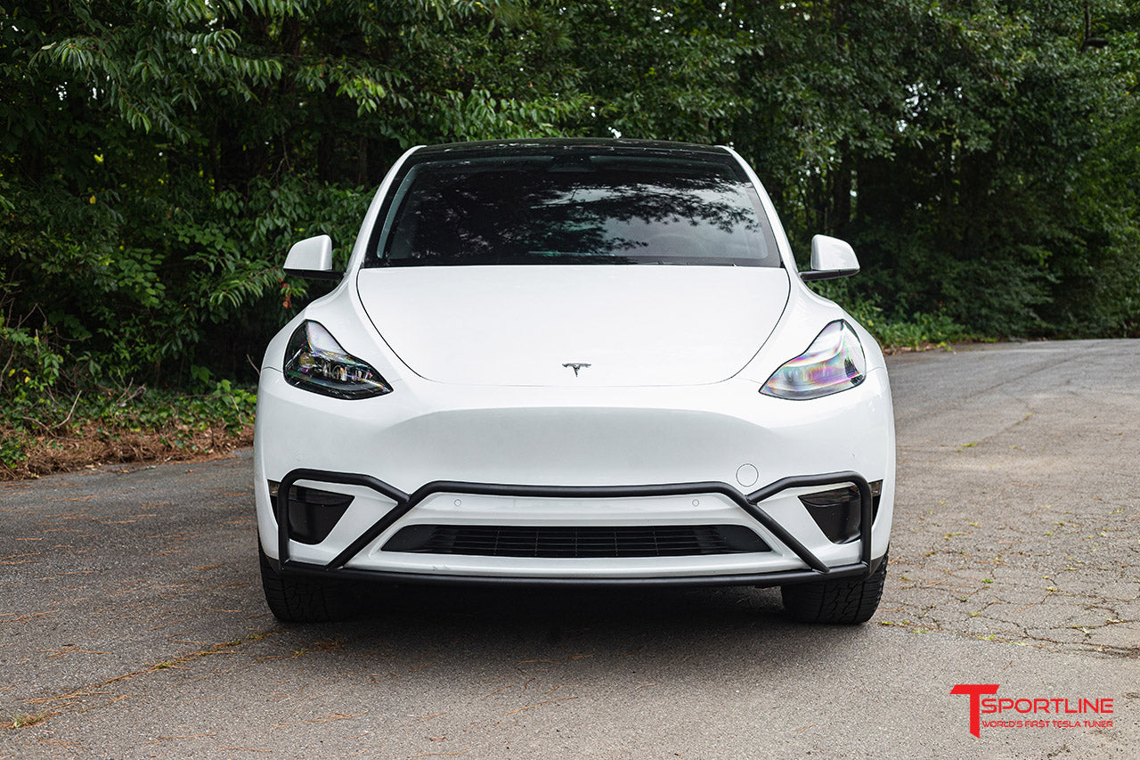 Tesla Model Y Overland Bull Bar Brush Guard Fascia Bumper