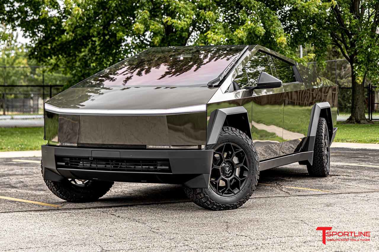 CT7 20" Tesla Cybertruck Fully Forged Lightweight Tesla Wheel and Tire Package (Set of 4)