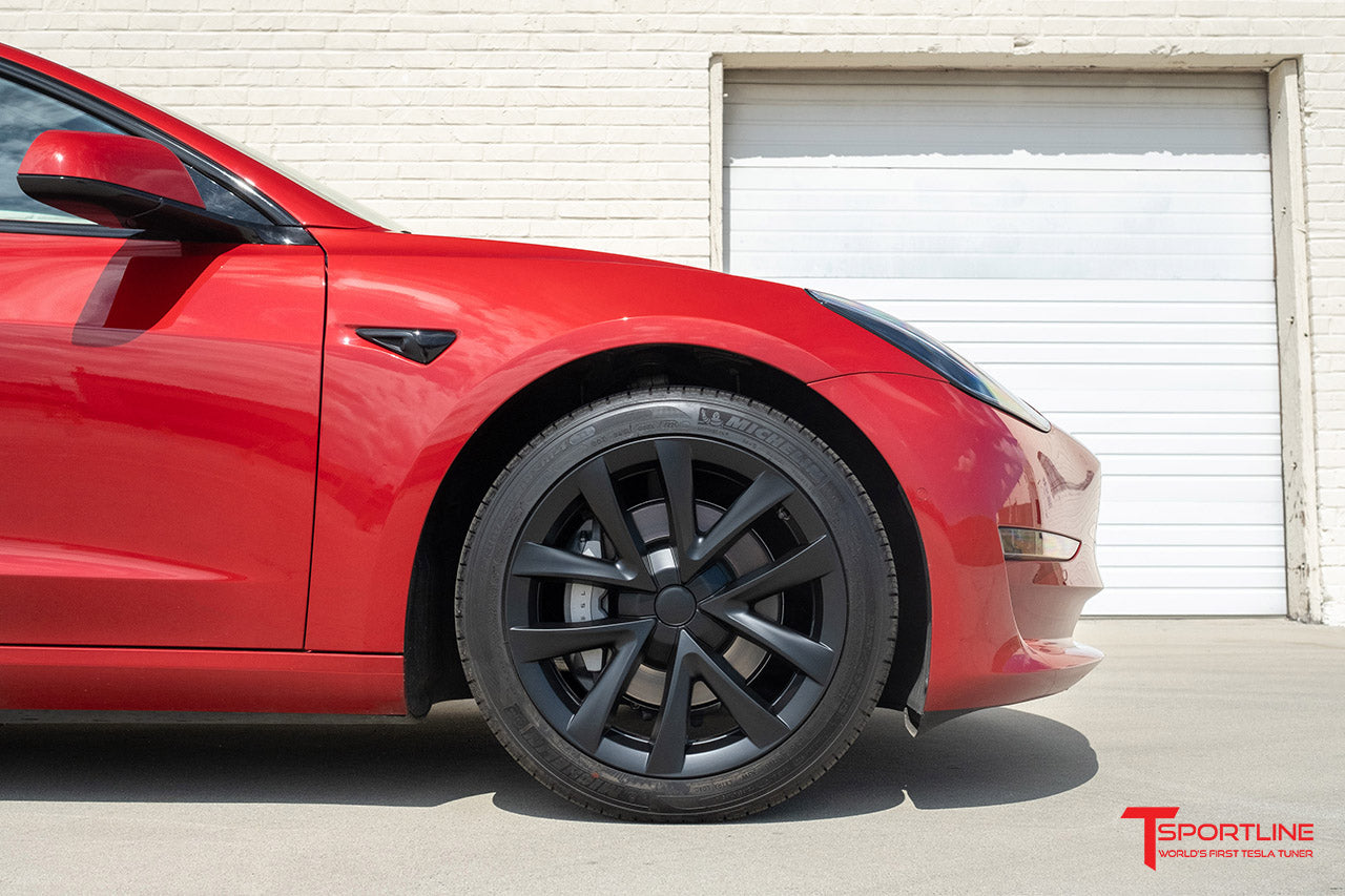 T315 Tesla Model 3 Arachnid Styled Aero Wheel Cover Set for 18" Factory Tesla Wheel