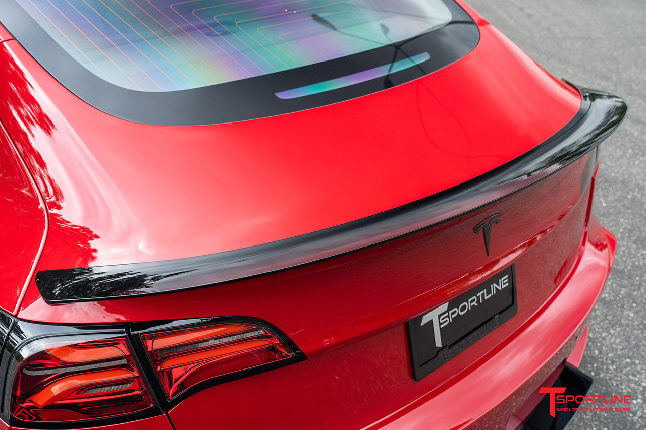 Tesla Model 3 Aero Sport Body Kit with Front and Rear Bumper Fascias & Wing Spoiler