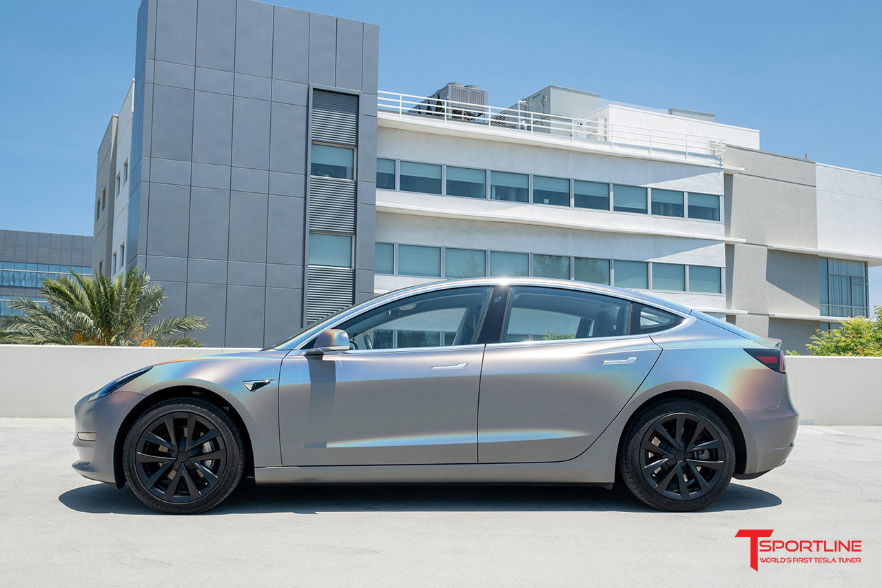 T315 Tesla Model 3 Arachnid Styled Aero Wheel Cover Set for 18" Factory Tesla Wheel