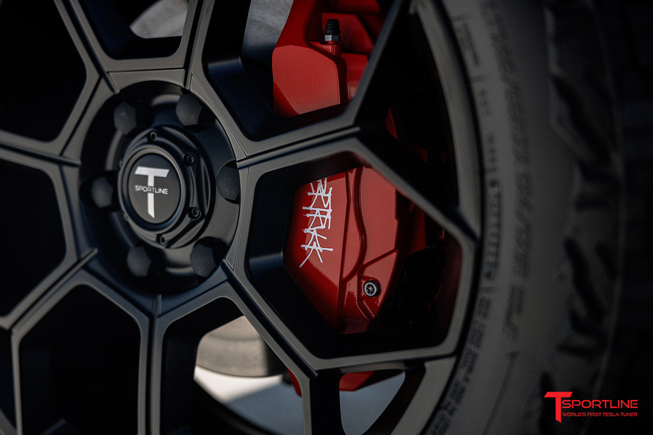 Tesla Cybertruck Brake Caliper Color Change (Custom Painted)