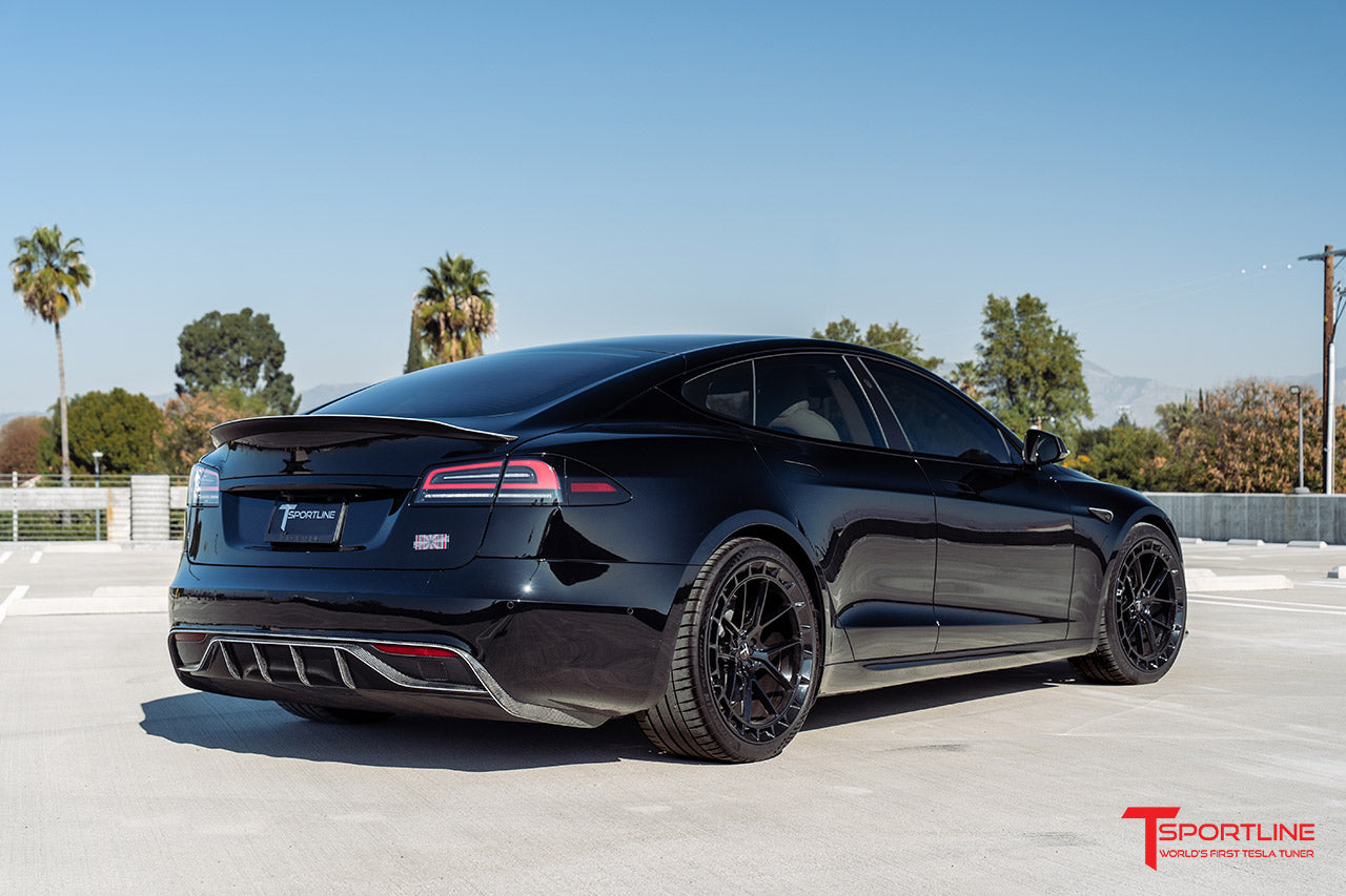 TS115A 21" Tesla Model S Long Range & Plaid Wheel and Tire Package (Set of 4) Overstock Blowout Special!