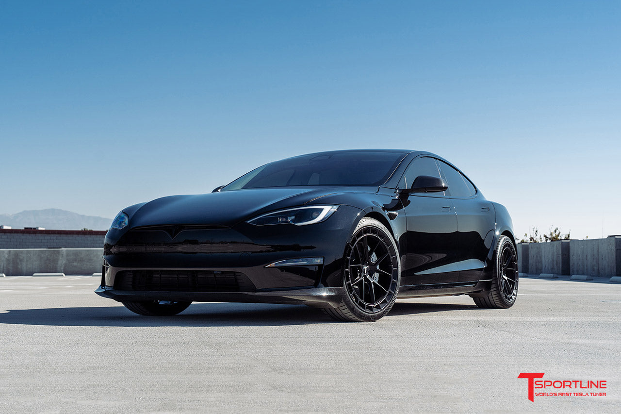 TS115A 21" Tesla Model S Long Range & Plaid Wheel and Tire Package (Set of 4) Overstock Blowout Special!