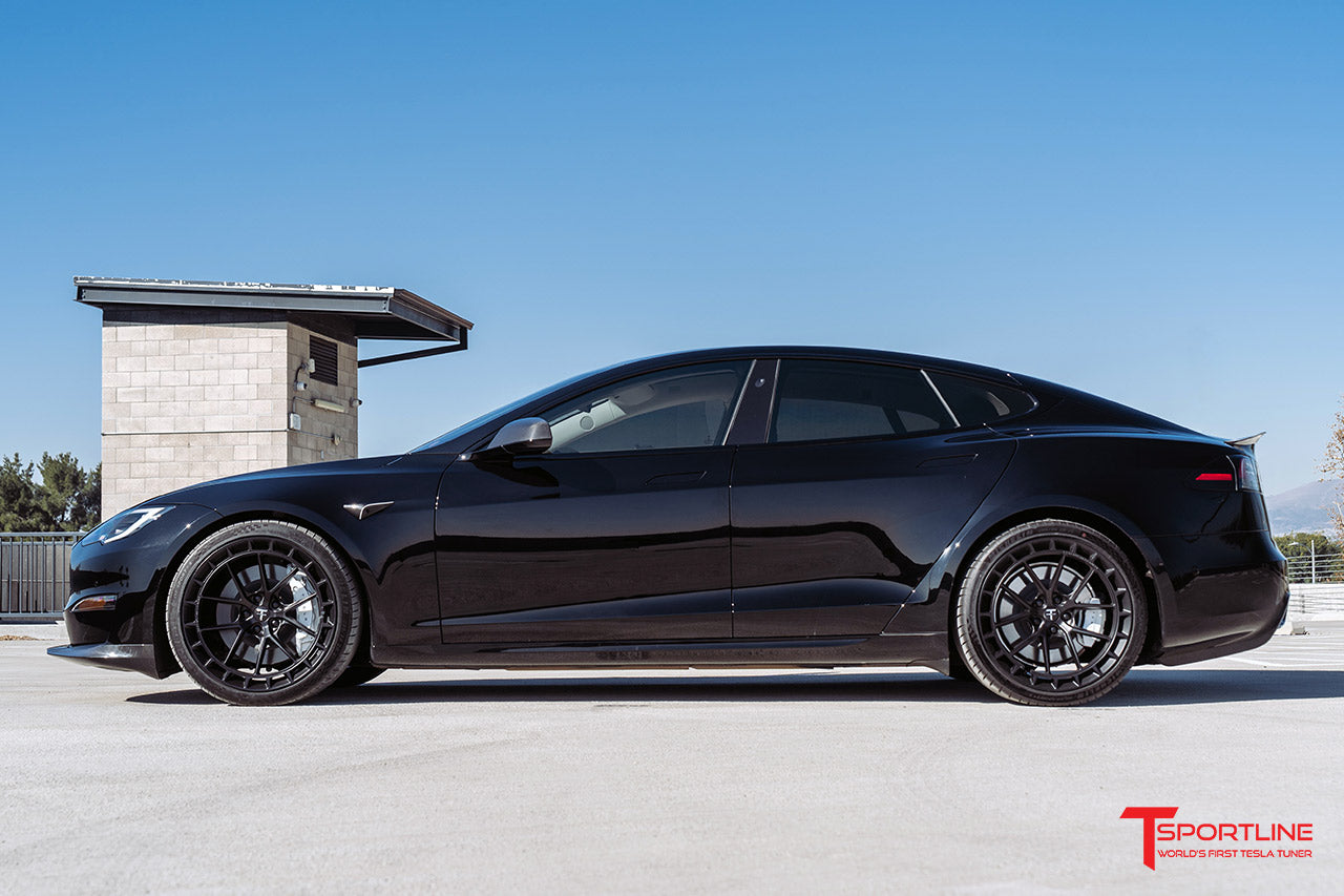 TS115A 21" Tesla Model S Long Range & Plaid Wheels and Tire Packages (Set of 4) Overstock Blowout Special!