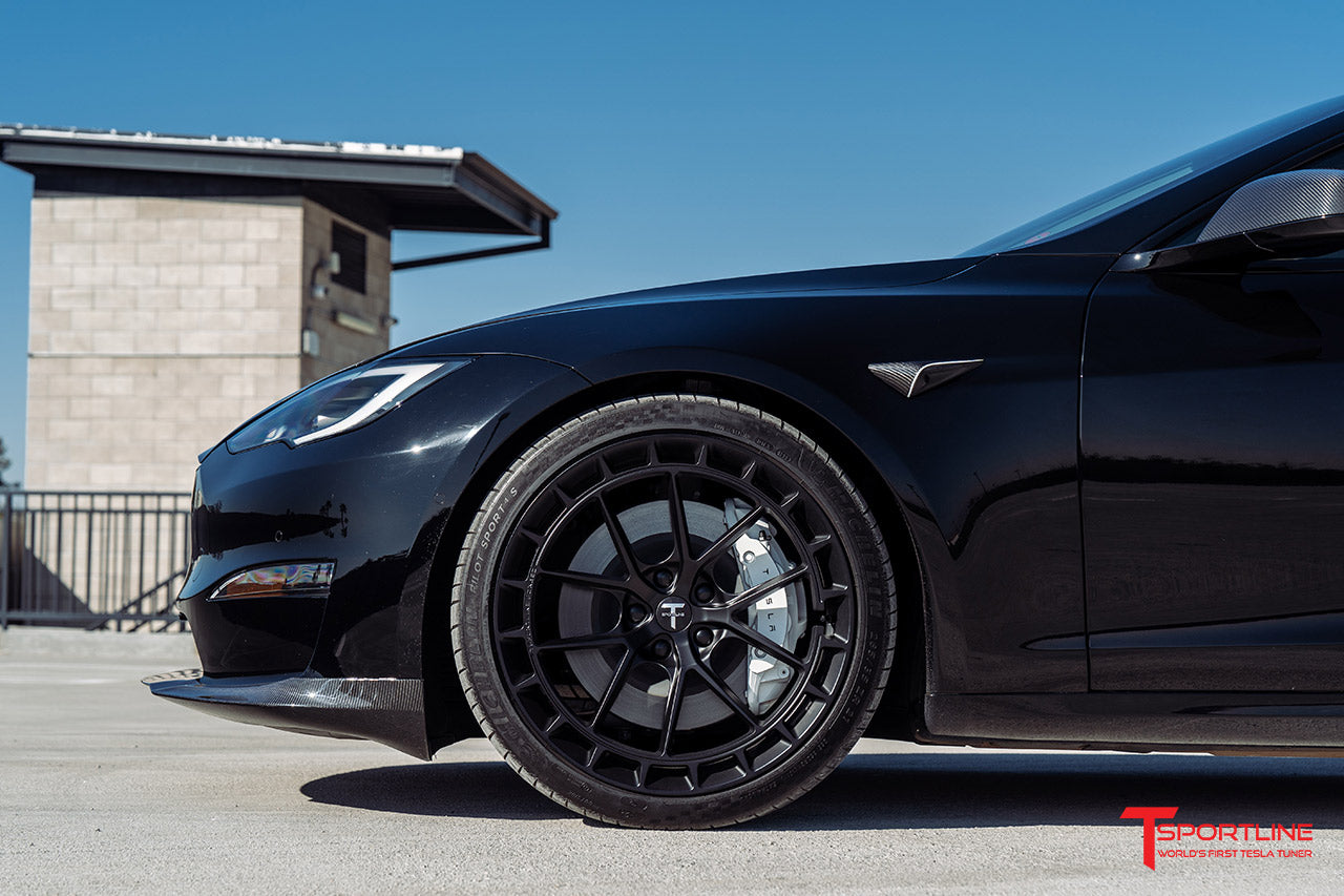 TS115A 21" Tesla Model S Long Range & Plaid Wheel and Tire Package (Set of 4) Overstock Blowout Special!