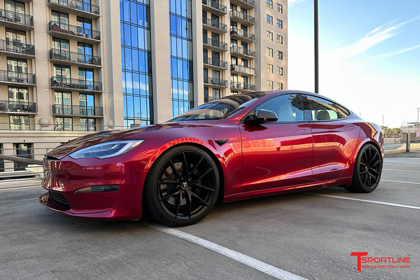 TMaxx SuperGloss Über Red Color Tesla Vehicle Wrap Film - T