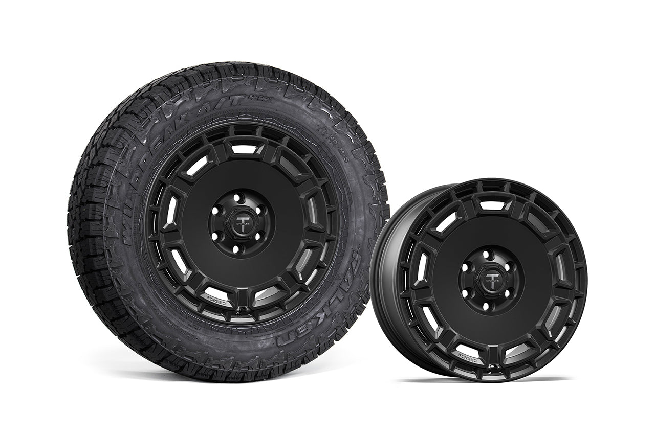 CT9 20" Tesla Cybertruck Fully Forged Lightweight Tesla Wheel and Tire Package (Set of 4)