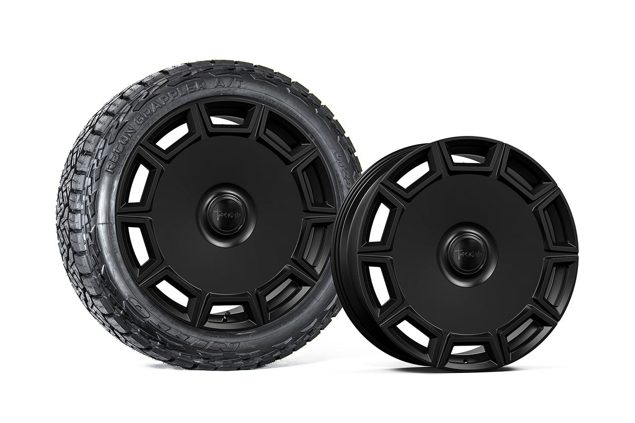 CT10 24" Tesla Cybertruck Fully Forged Monoblock Tesla Wheel and Tire Package (Set of 4)