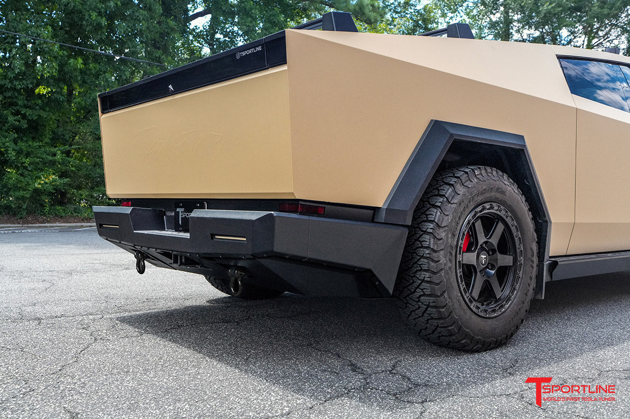 (CONFIGURATOR ONLY) Tesla Cybertruck CTX Extreme Duty Steel Rear Bumper with Tow Hooks