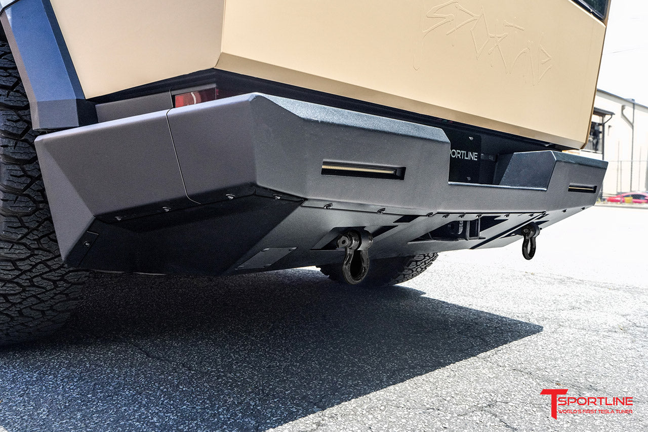 (CONFIGURATOR ONLY) Tesla Cybertruck CTX Extreme Duty Steel Rear Bumper with Tow Hooks