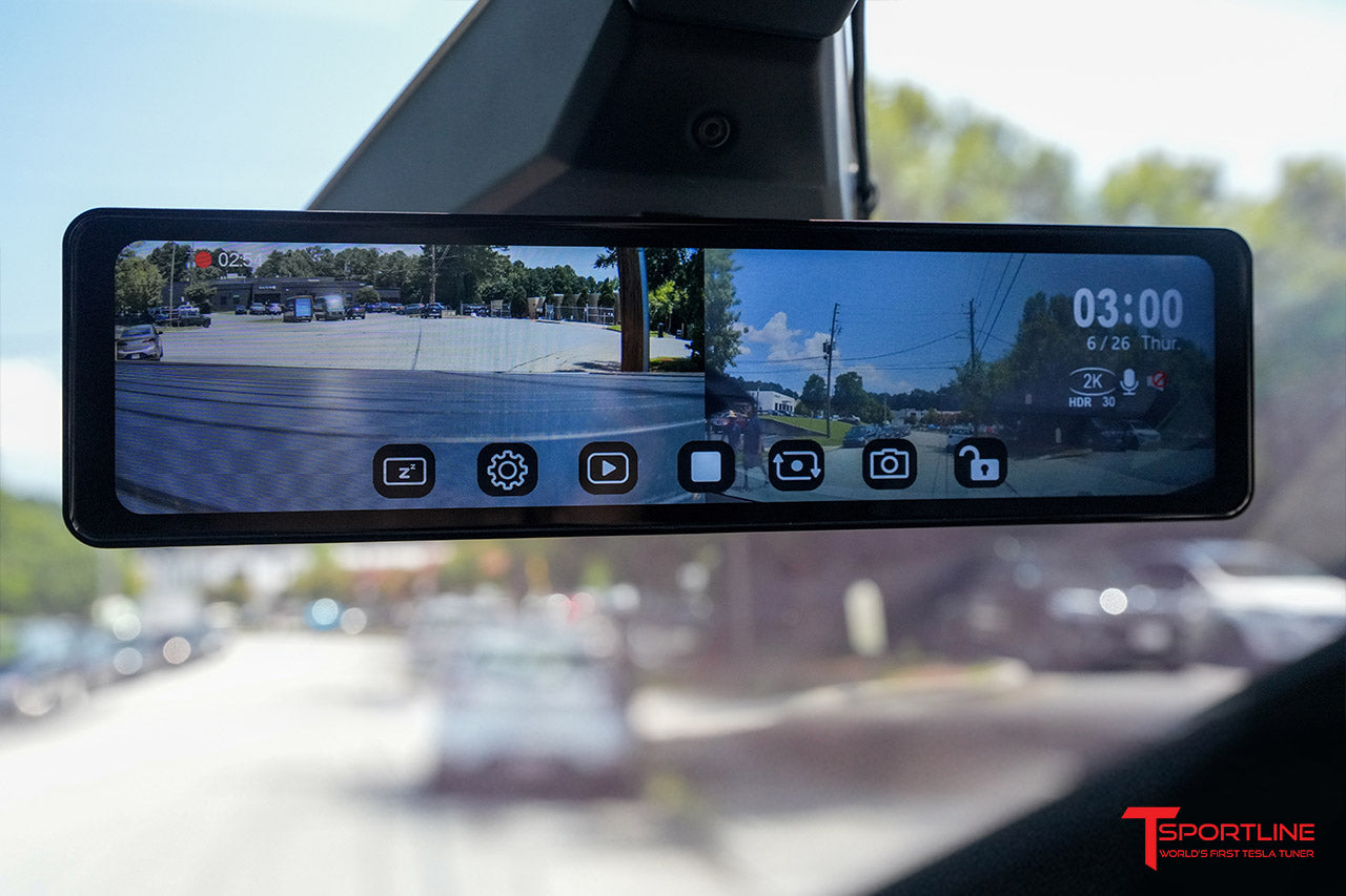 Tesla Cybertruck Digital Camera Rear View Mirror / Recording Dash Cam Upgrade Kit - New UPDATED Gen 2.0