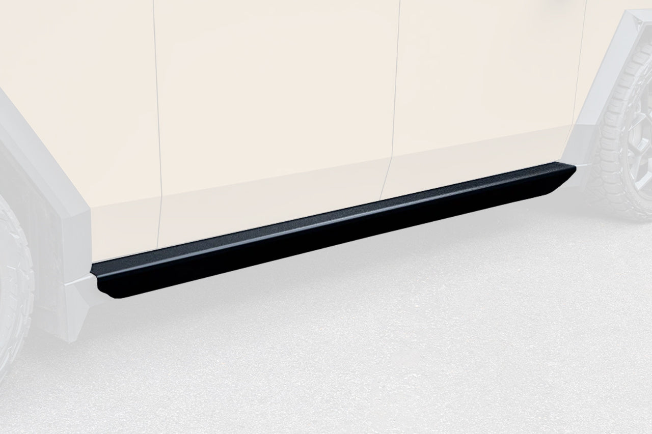 SPECIAL DEAL! Tesla Cybertruck Side Step and Lower Rocker Cladding Armor -  COSMETIC BLEM