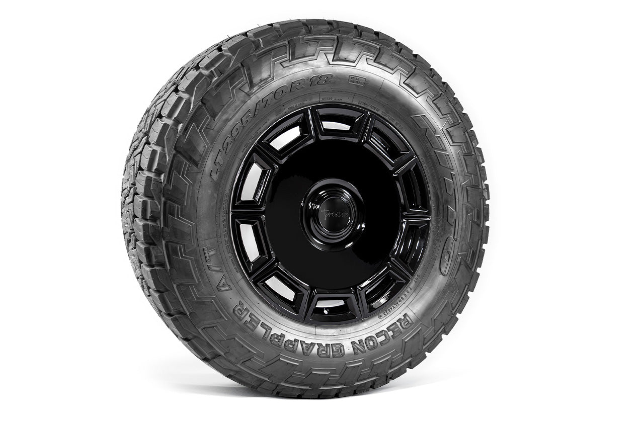 CT10 18" Tesla Cybertruck Fully Forged Monoblock Tesla Wheel and Tire Package (Set of 4)