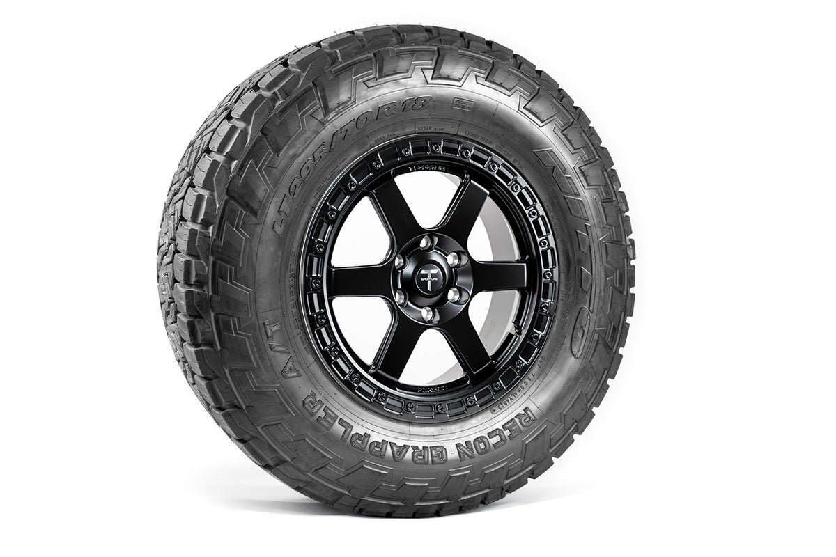 CT6B 18&quot; Tesla Cybertruck Beadlock Off Road Forged Tesla Wheel and Tire Package (Set of 4)