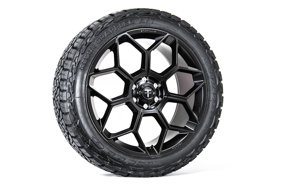 CT7 24&quot; Tesla Cybertruck Fully Forged Lightweight Tesla Wheel and Tire Package (Set of 4)