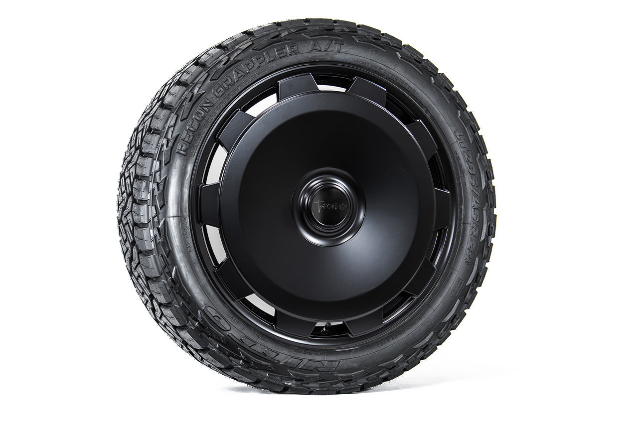 CTM 24" Tesla Cybertruck Fully Forged Monoblock Tesla Wheel and Tire Package (Set of 4)