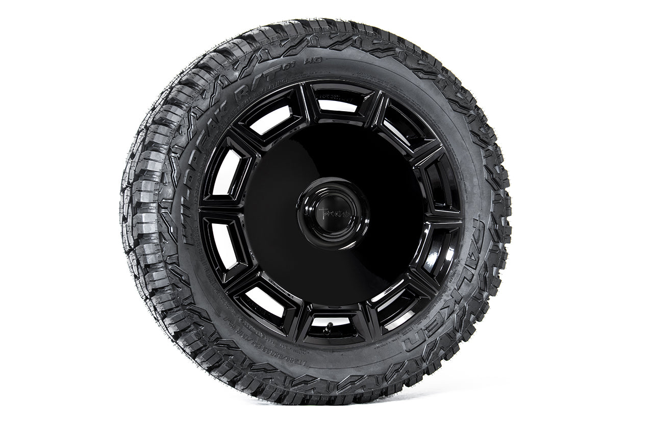CT10 22" Tesla Cybertruck Fully Forged Monoblock Tesla Wheel and Tire Package (Set of 4)
