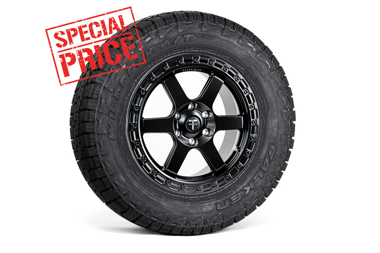 Tesla Cybertruck CT6B 20" Beadlock Off Road Forged Tesla Wheel and Tire Package (Set of 4) Open Box Special!