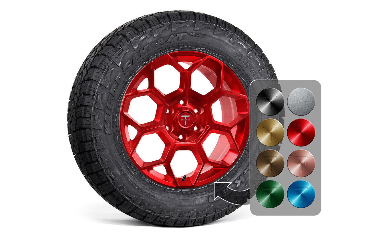 CT7 20" Tesla Cybertruck Fully Forged Lightweight Tesla Wheel and Tire Package (Set of 4)