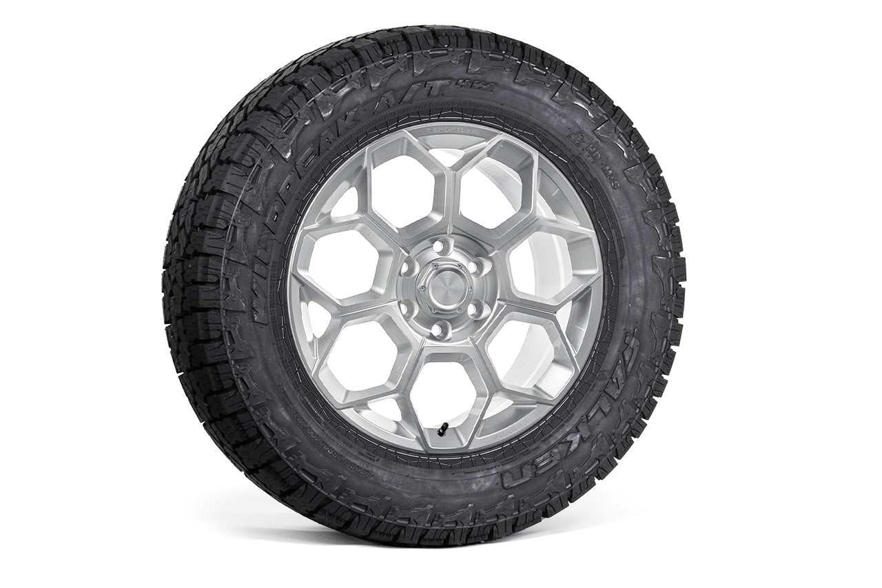 CT7 20" Tesla Cybertruck Fully Forged Lightweight Tesla Wheel and Tire Package (Set of 4)