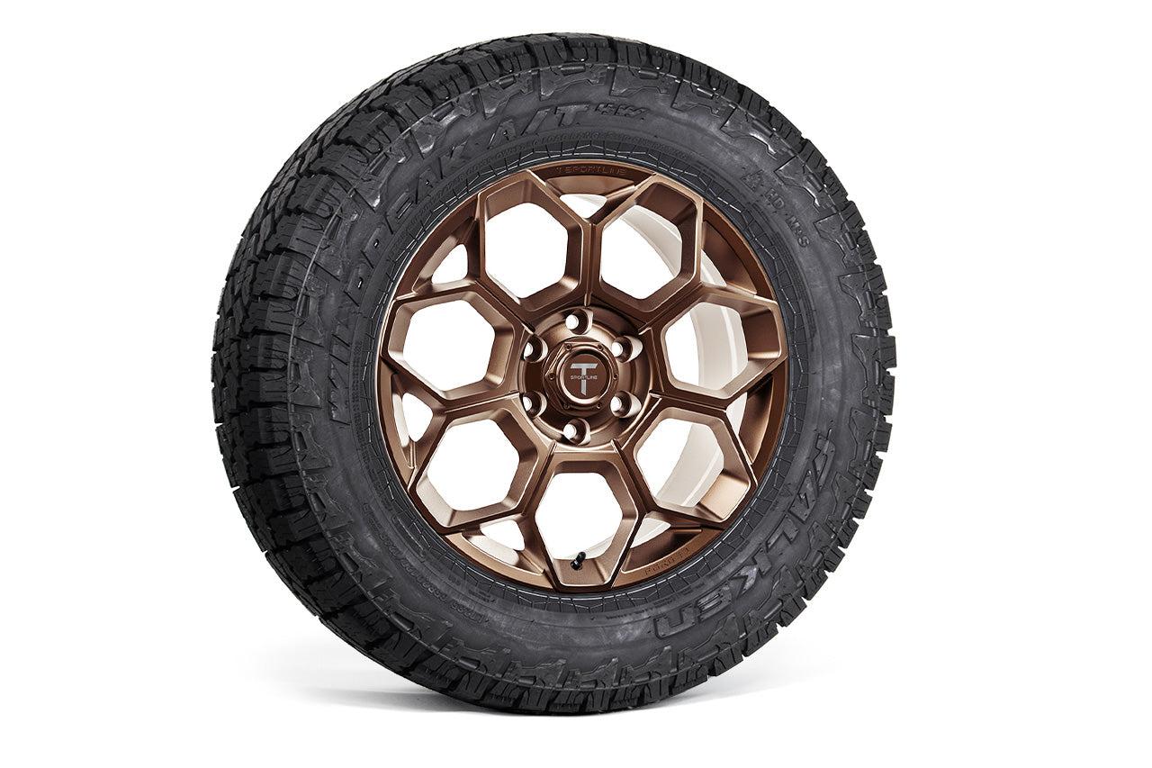 CT7 20" Tesla Cybertruck Fully Forged Lightweight Tesla Wheel and Tire Package (Set of 4)