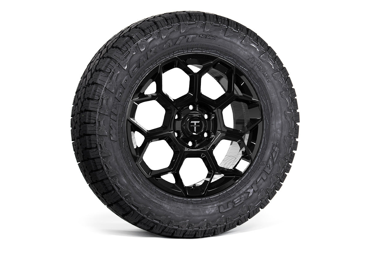 CT7 20" Tesla Cybertruck Fully Forged Lightweight Tesla Wheel and Tire Package (Set of 4)