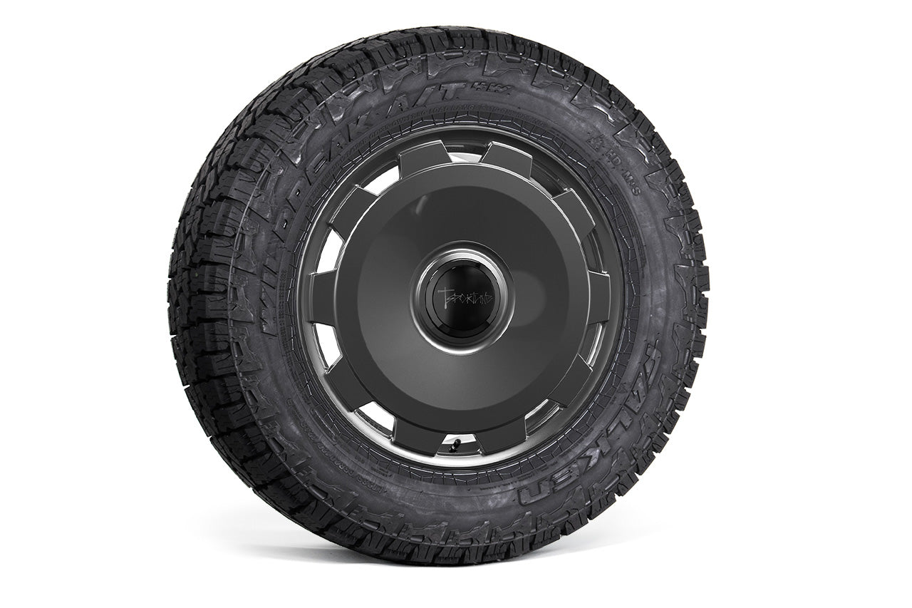 CTM 20" Tesla Cybertruck Fully Forged Monoblock Tesla Wheel and Tire Package (Set of 4)