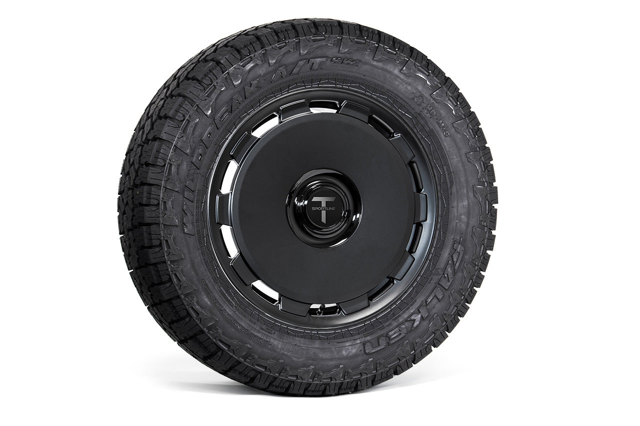 CTM 20" Tesla Cybertruck Fully Forged Monoblock Tesla Wheel and Tire Package (Set of 4)