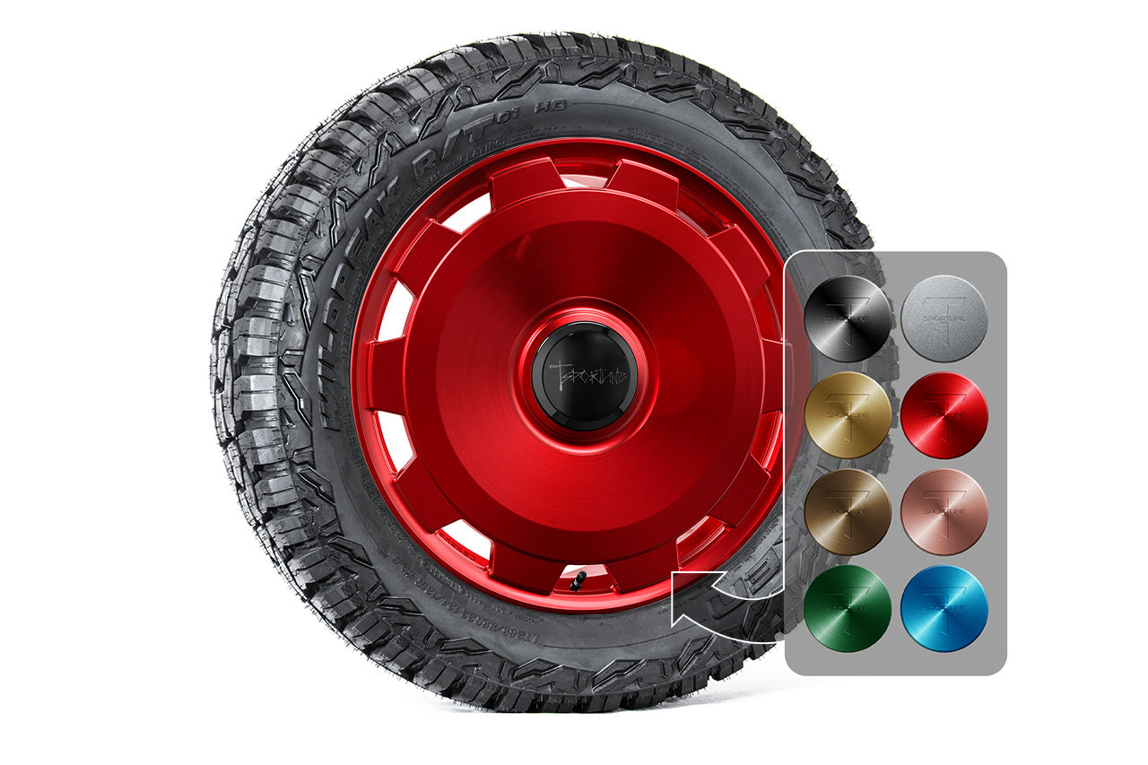 CTM 22" Tesla Cybertruck Fully Forged Monoblock Tesla Wheel and Tire Package (Set of 4)