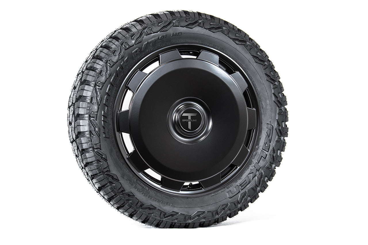 CTM 22" Tesla Cybertruck Fully Forged Monoblock Tesla Wheel and Tire Package (Set of 4)