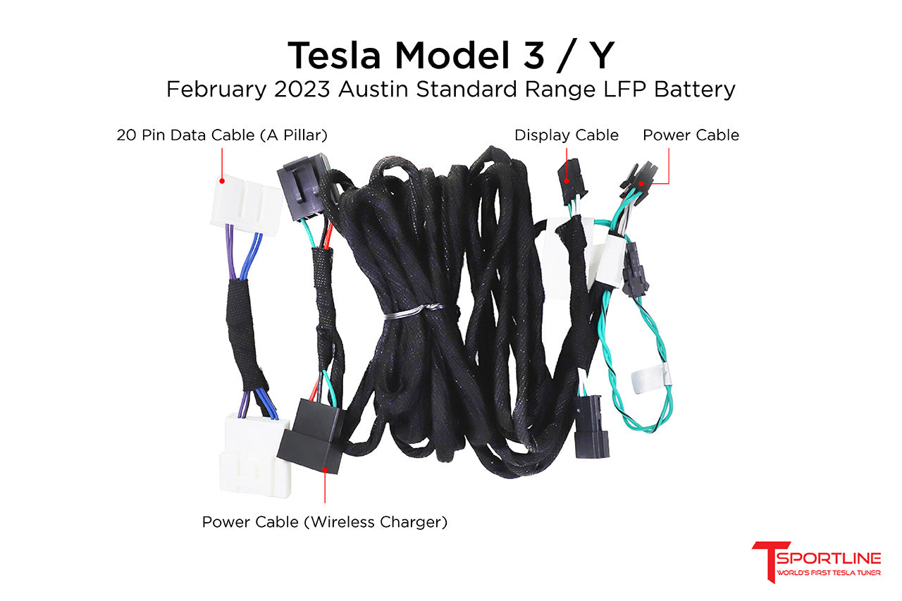 Tesla Model 3 & Y MSX-Entertainment 2.0 Rear Touch Screen Harness