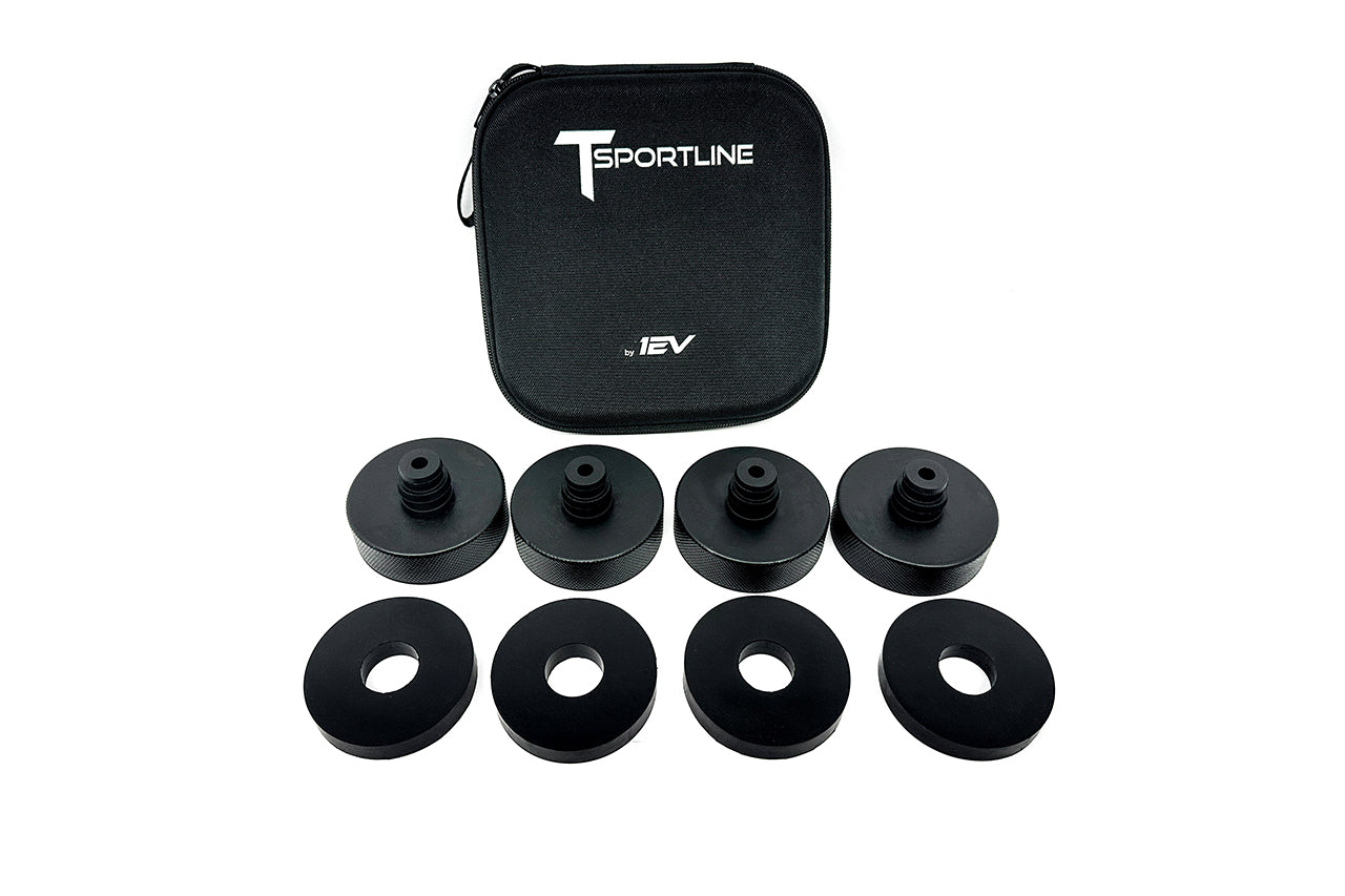 Tesla Lifting Jack Adapter Pad Pucks & Case for Model S 3 X Y - Austin Built Car Version