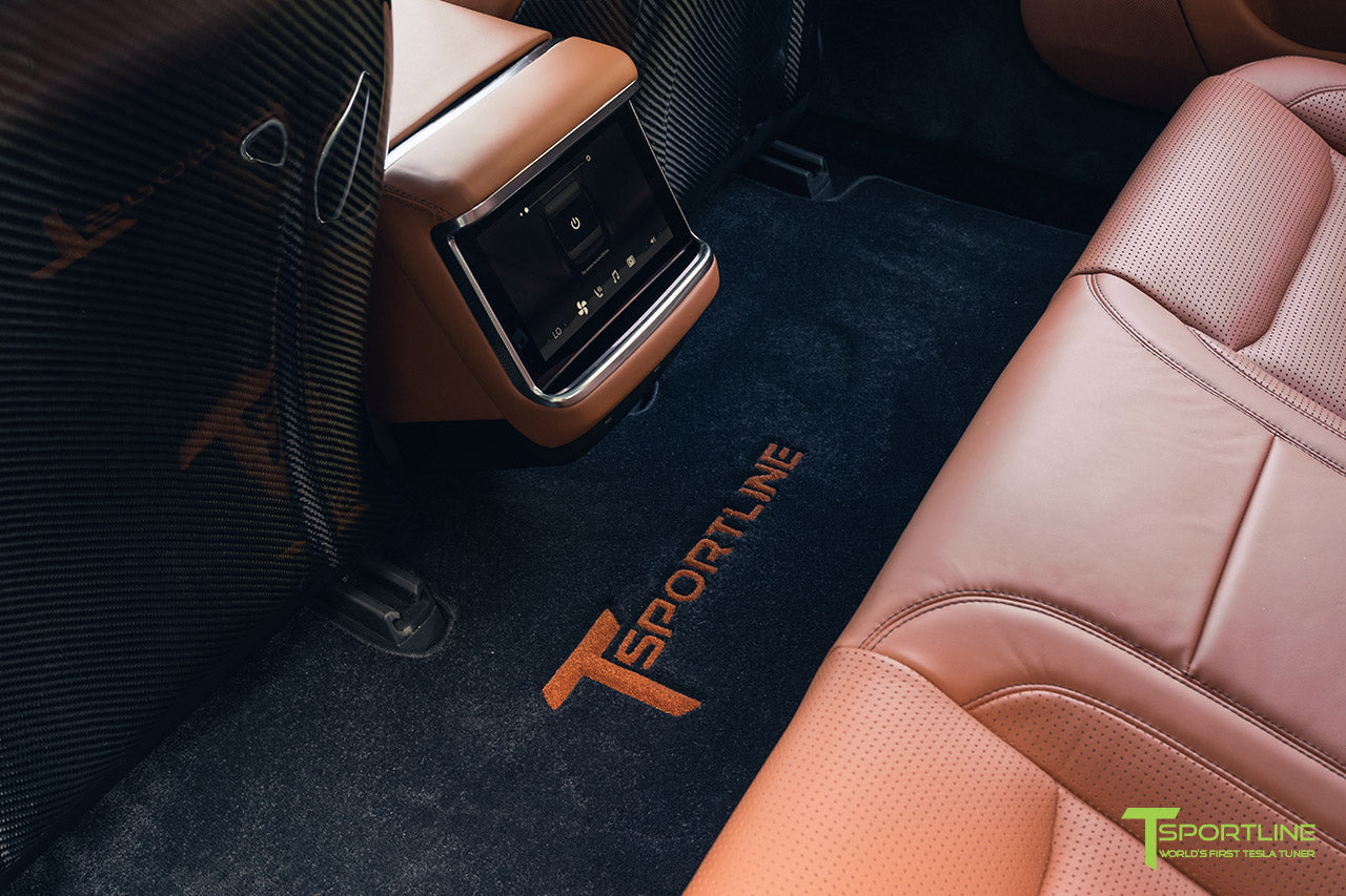 Custom Build - 2021 Tesla Model S Plaid with Bentley Saddle Interior & Inozetek Chalk Gray Color Wrap