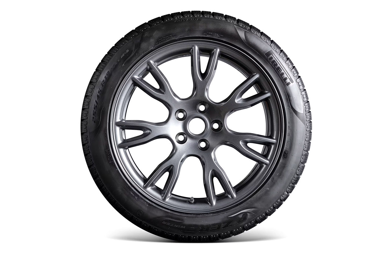 Tesla Model S 19" Tempest Plaid & Long Range Factory Wheel and Pirelli Winter Tire Package (Set of 4)