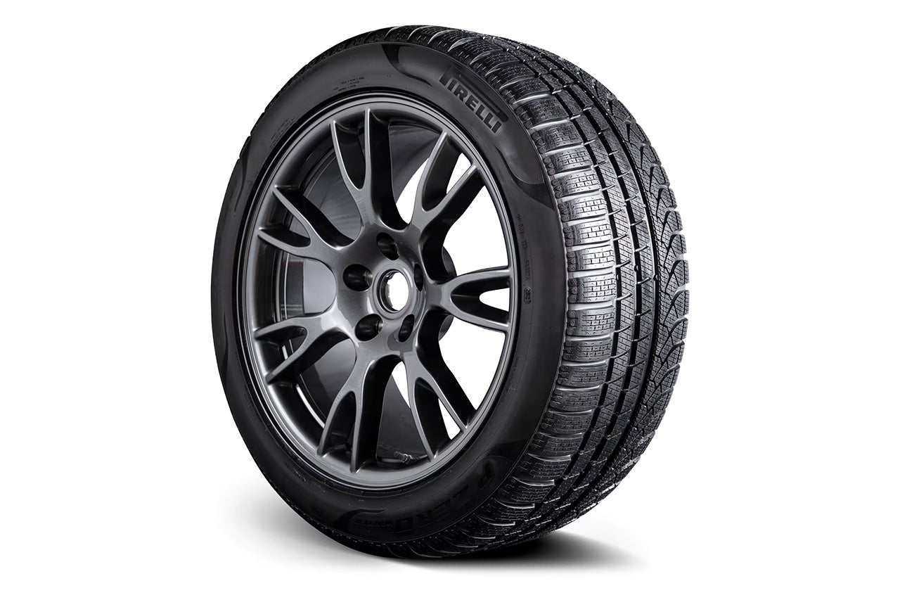Tesla Model S 19" Tempest Plaid & Long Range Factory Wheel and Pirelli Winter Tire Package (Set of 4)