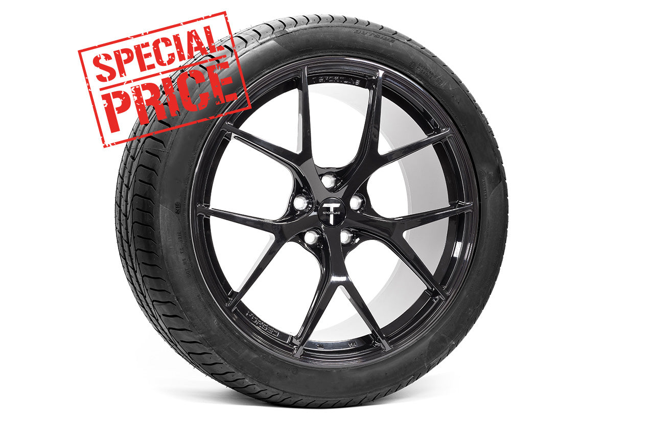 Tesla Model S Long Range & Plaid TXL115 20" Fully Forged Lightweight Tesla Wheel and Tire Package (Set of 4) Open Box Special!