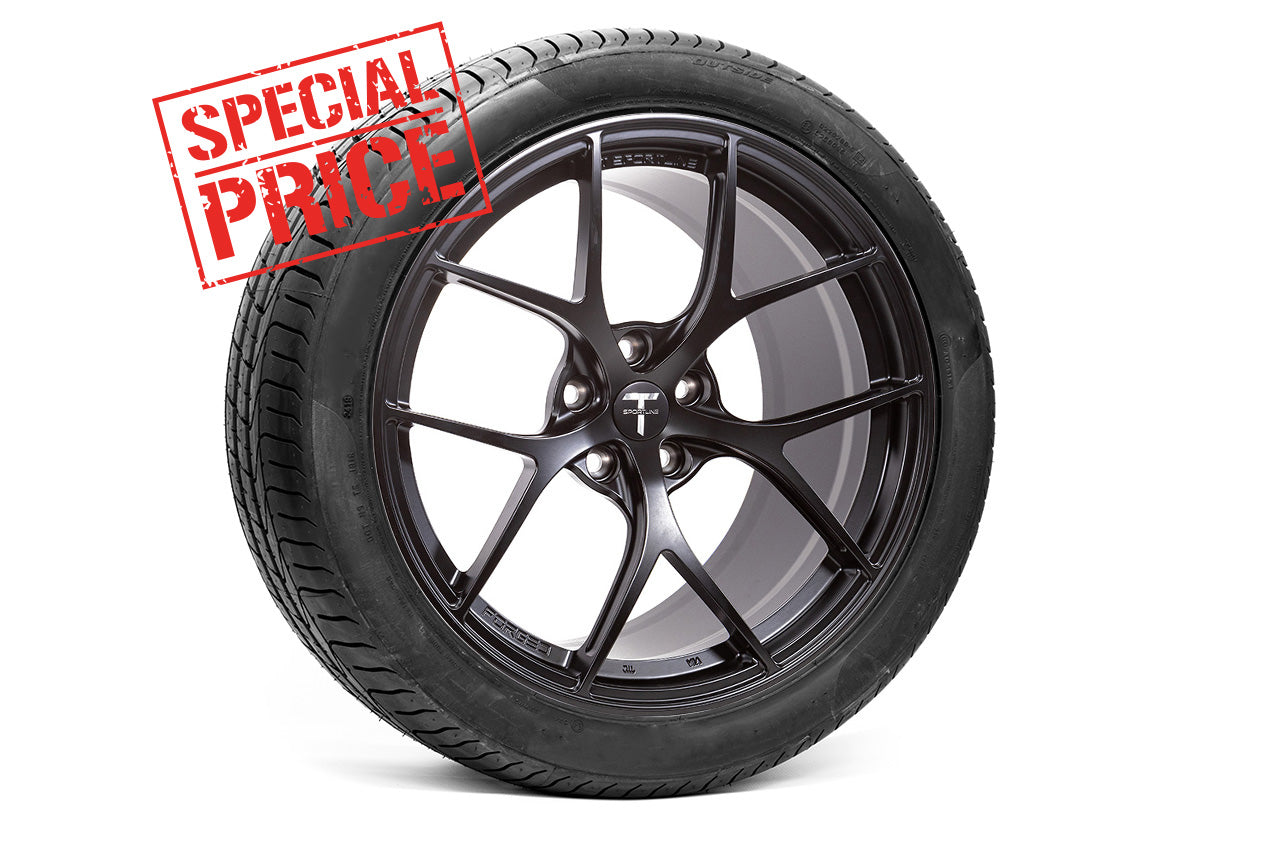 Tesla Model S Long Range & Plaid TXL115 20" Fully Forged Lightweight Tesla Wheel and Tire Package (Set of 4) Open Box Special!