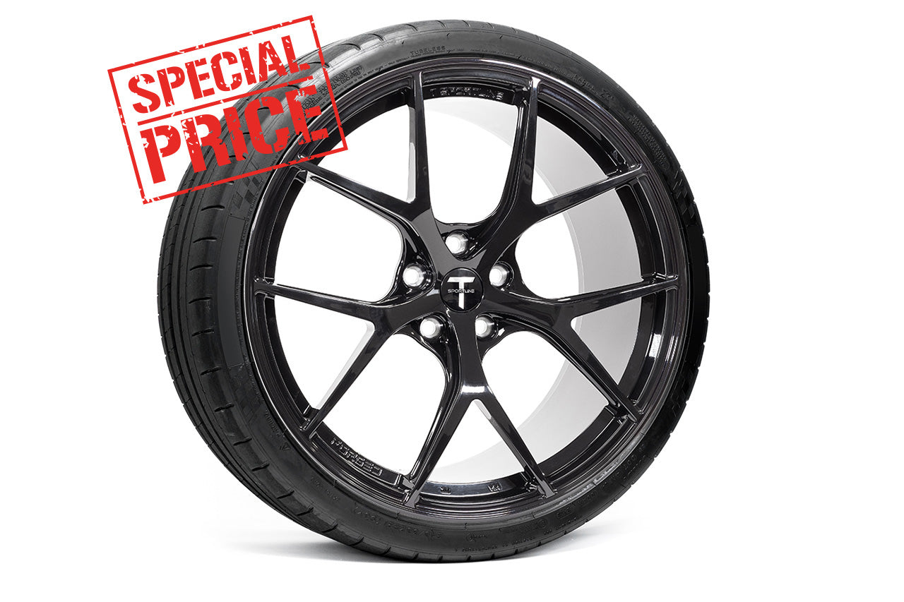 Tesla Model S Plaid & Long Range TXL115 21" Fully Forged Lightweight Tesla Wheel and Michelin Pilot Sport 4S Summer Performance Tire Package (Set of 4) Open Box Special!