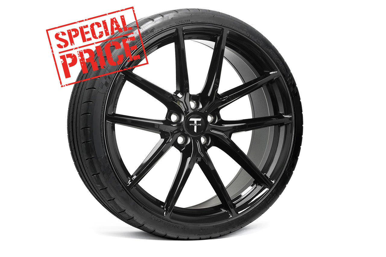 Tesla Model S Long Range & Plaid TSF 21" Wheel and Tire Package (Set of 4) Open Box Special!