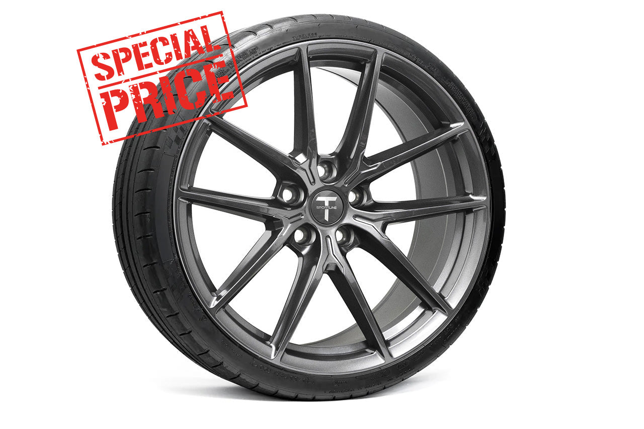 Tesla Model S Long Range & Plaid TSF 21" Wheel and Tire Package (Set of 4) Open Box Special!