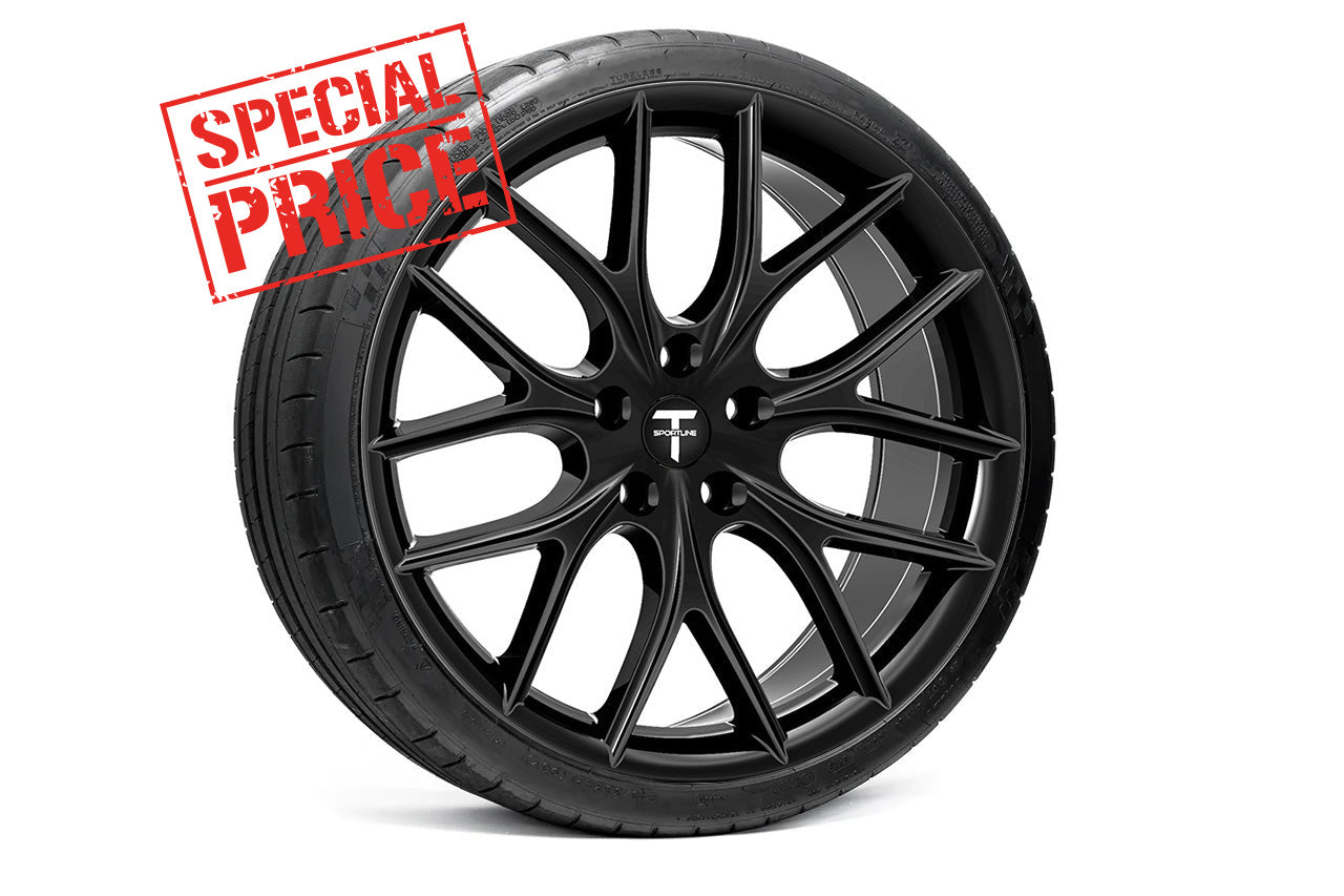Tesla Model S Long Range & Plaid TSR 21" Wheel and Tire Package (Set of 4) Open Box Special!